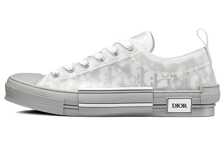 DIOR B23 Slip Resistant, Abrasion Resistant, Lightweight Low Top Canvas Shoes Men's Gray