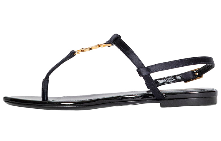 SAINT LAURENT Cassandra Satin Sandals