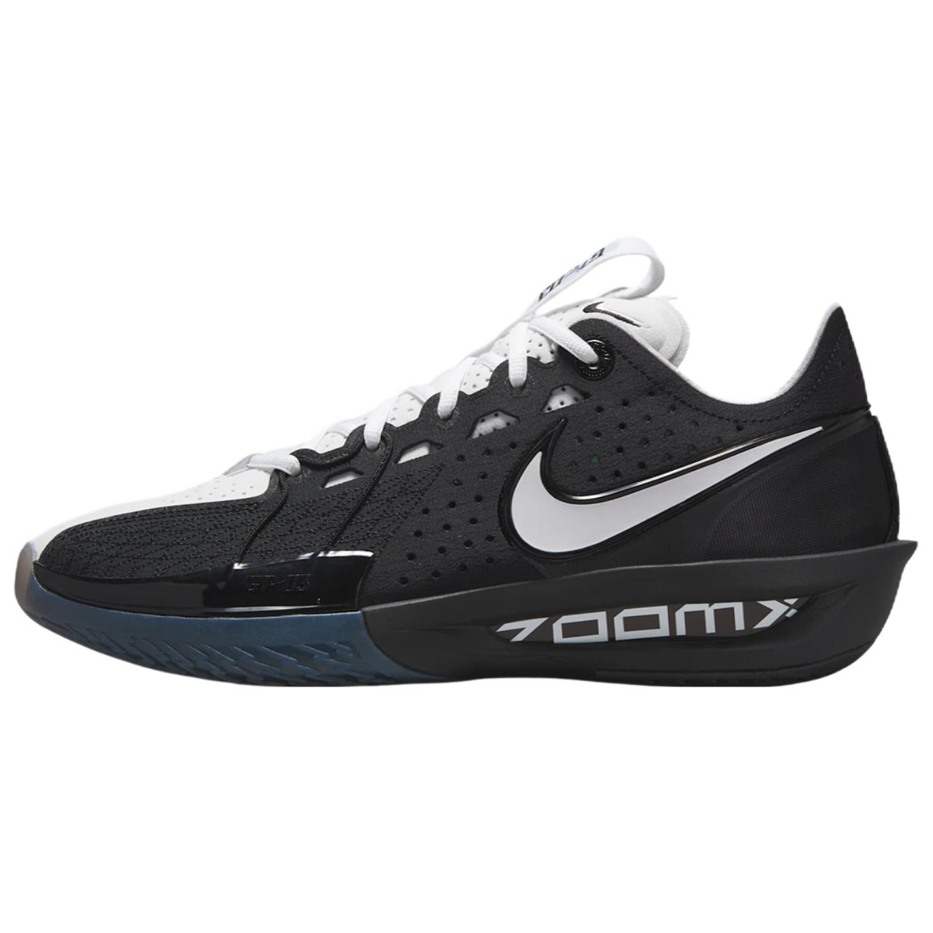 Nike G.T. Cut 3 Abrasion Resistant Breathable Low top Basketball Shoes Unisex White Black