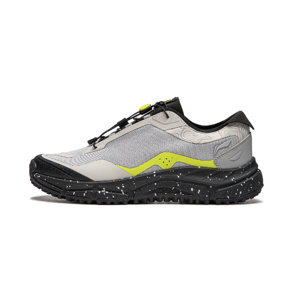 LiNing Outdoor CF Tracing Cushioning Low top Hiking Shoes Men's Gray