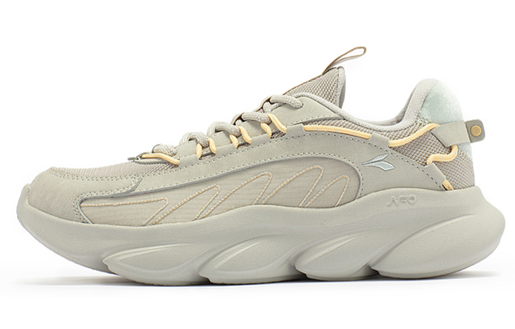 361° Cushioning, Slip Resistant, Abrasion Resistant, Lightweight Low Top Running Shoes Women's Gray Yellow