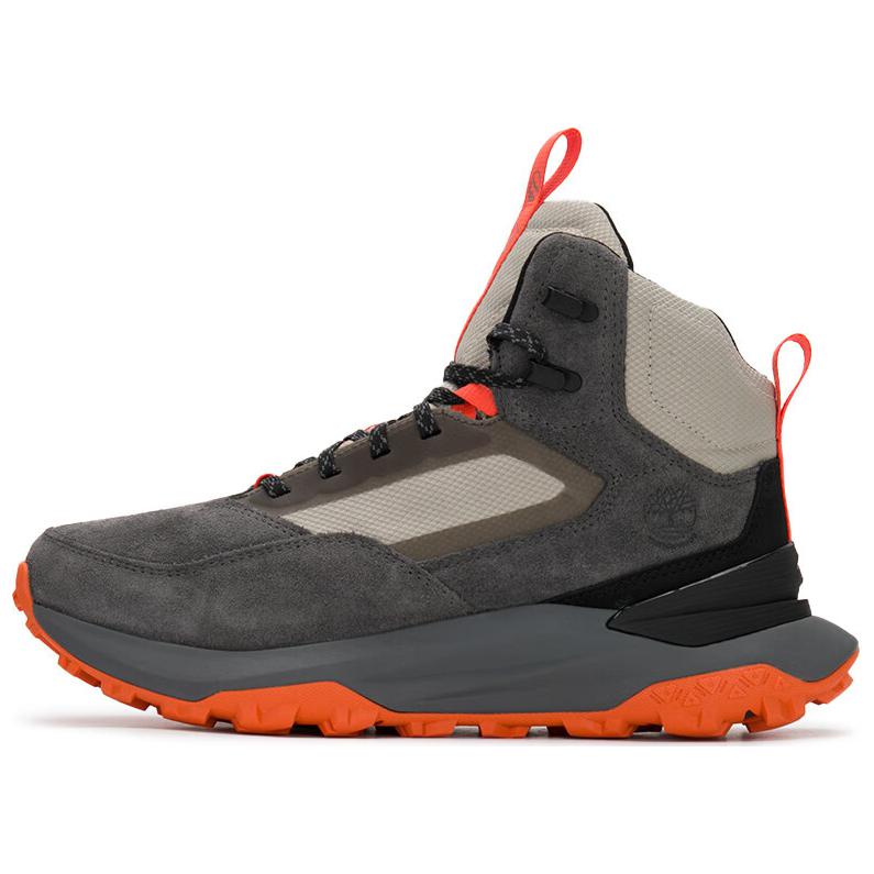 Timberland Anti-Slip Wear-Resistant High-Top Trekking Shoes Men's Gray