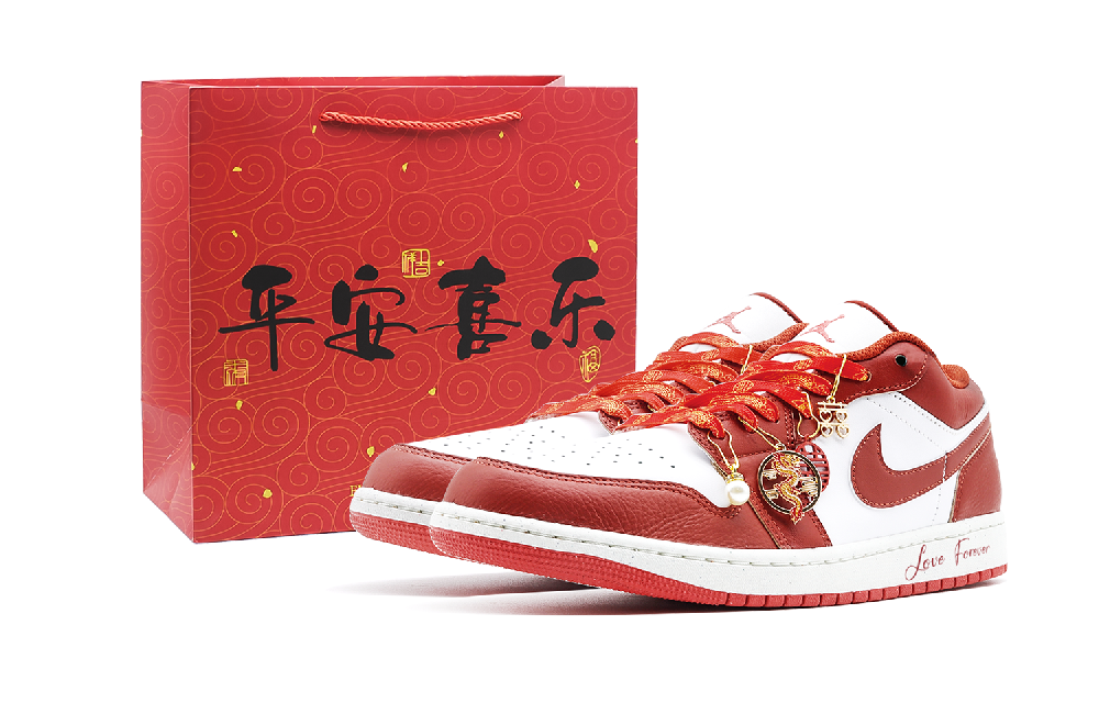 Jordan Air Jordan 1 Low Top Vintage Basketball Shoes Women's Red