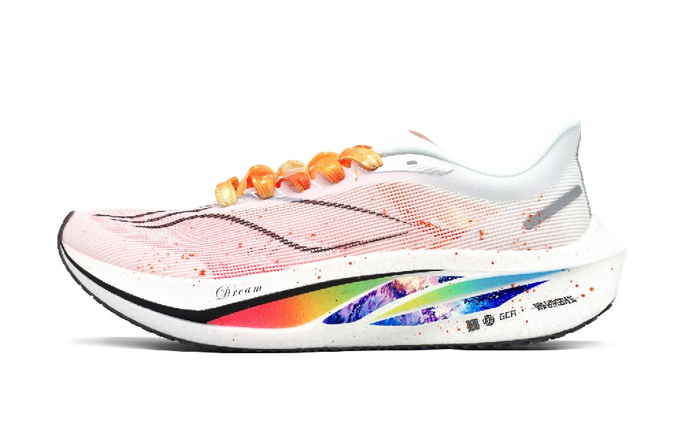 LiNing Feidian Challenger Cushioned Wear-Resistant Breathable Low-Top Running Shoes Men's White