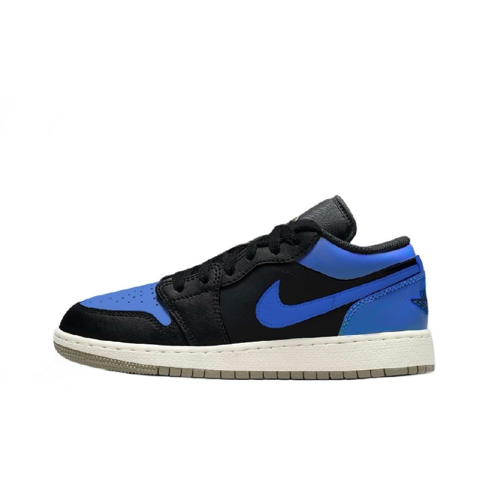 Jordan Air Jordan 1 Little Lightning 2 Abrasion Resistant Low Top Vintage Basketball Shoes Unisex Royal Blue