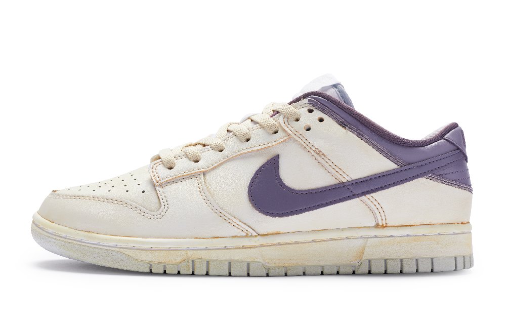 Nike Dunk BIGNIU Low Top Skateboard Shoes GS Beige Purple
