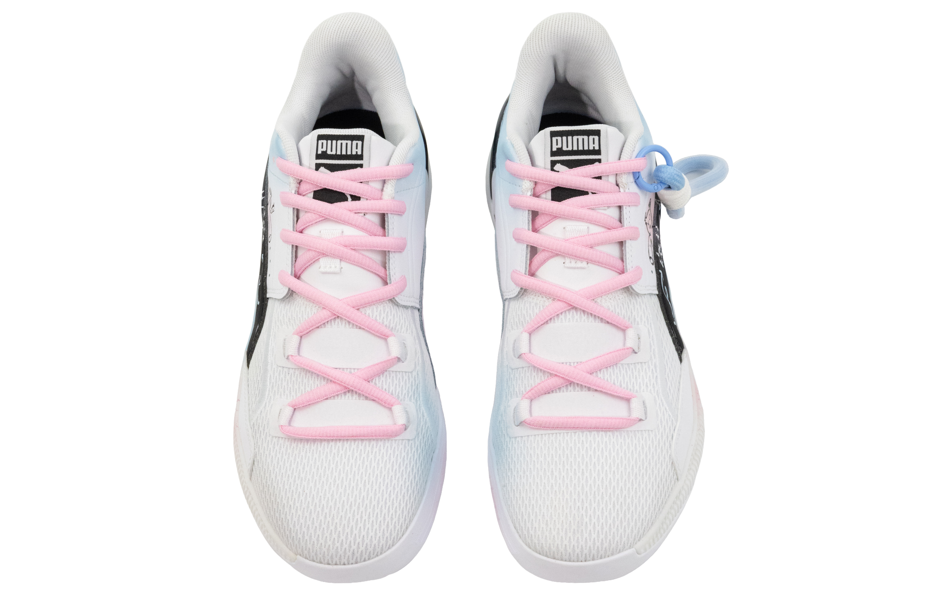 PUMA Clyde Hardwood Team Low Top Basketball Shoes Men's Pink Blue купить в интернет-магазине Yoocart с быстрой доставкой по России.
