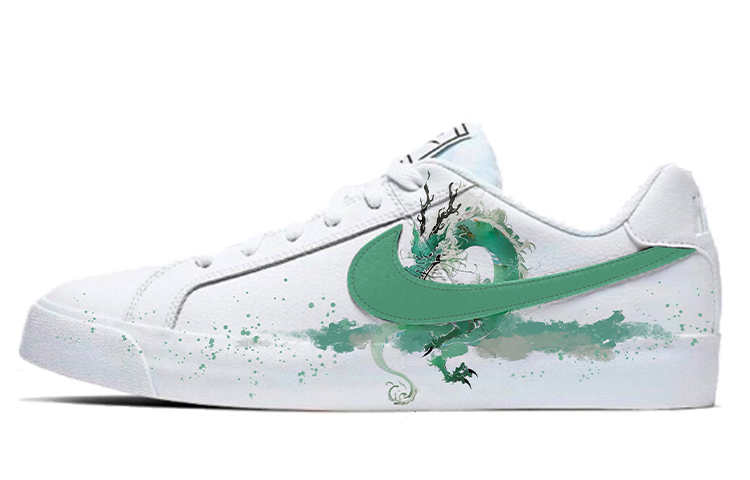 Nike Court Royale Anti-Slip Wear-Resistant Low-Top Skateboard Shoes Unisex White Gold купить в интернет-магазине Yoocart с быстрой доставкой по России.