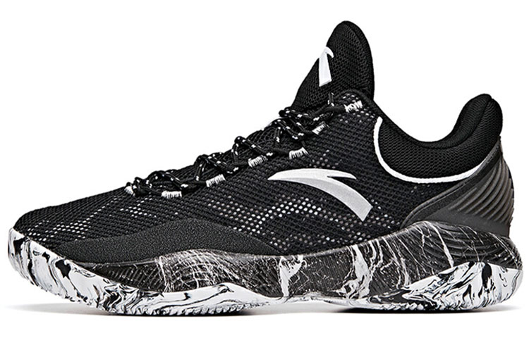 Anta Cushioning, Wear Resistant Low Top Basketball Shoes Men's Black