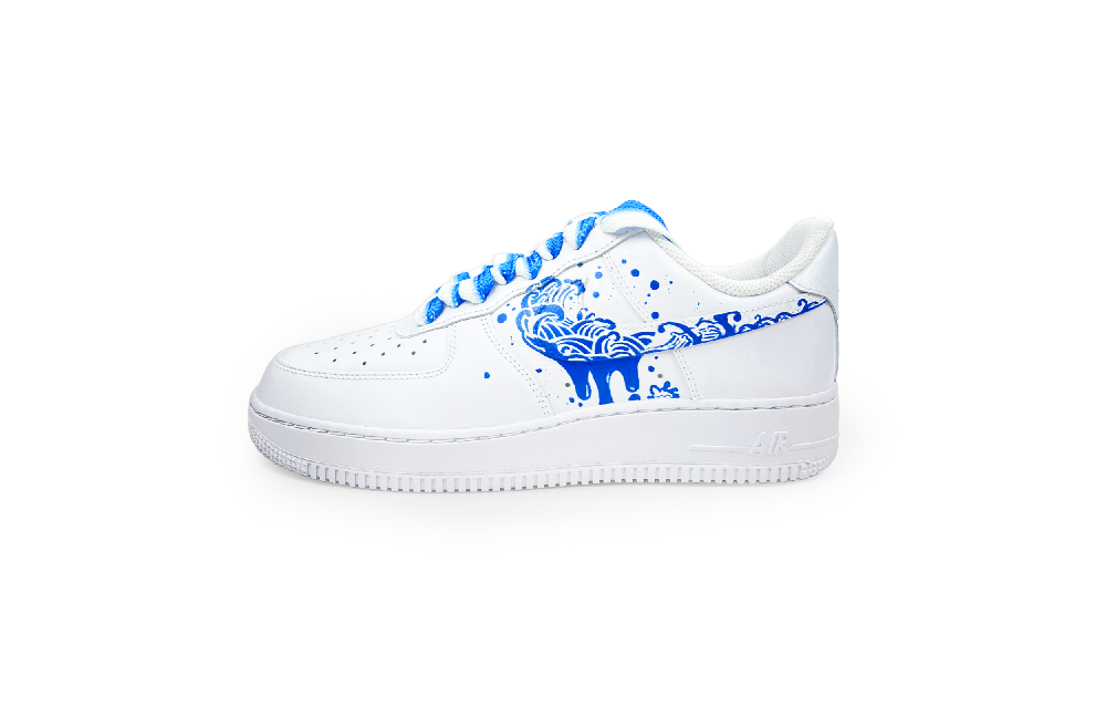Nike Air Force 1 Skateboard Shoes Men Low-Top Blue
