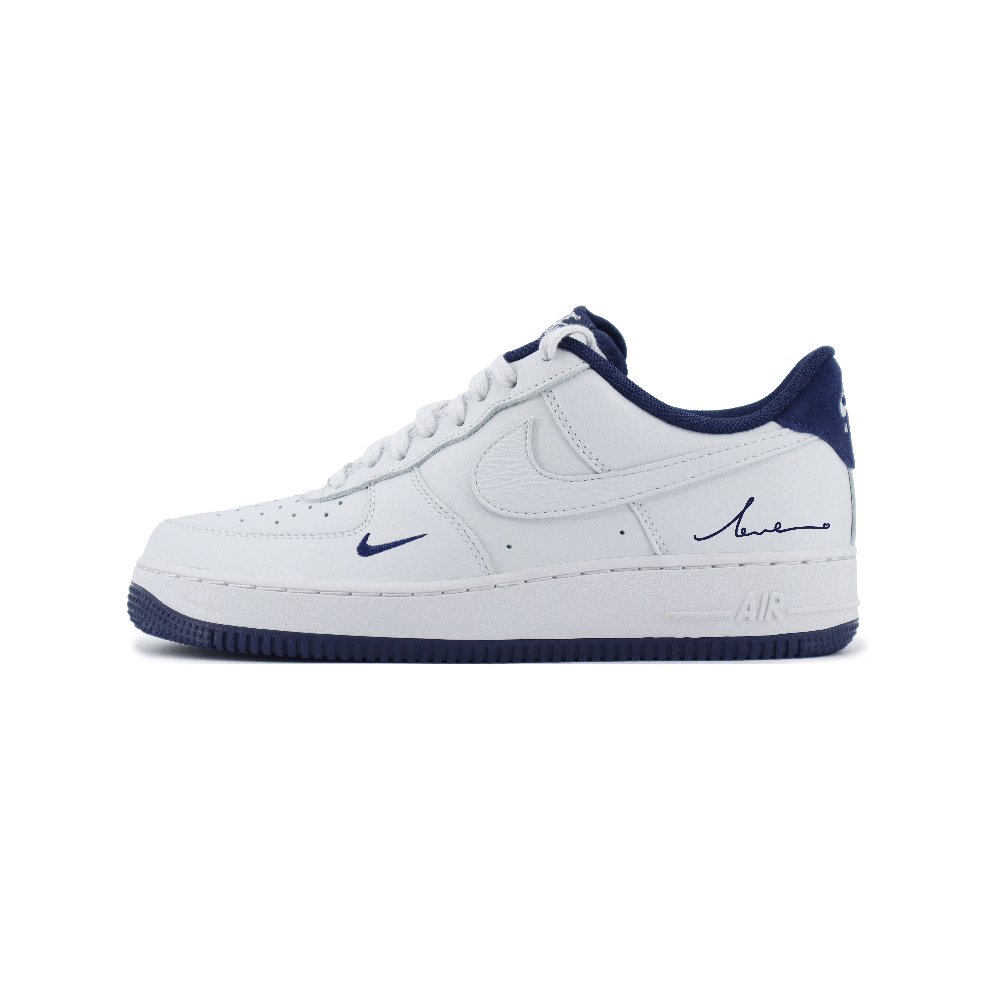 Nike Air Force 1 Lv8 Chuangyi Anti Slip Wear Resistant Low Top Skateboard Shoes Unisex White Blue
