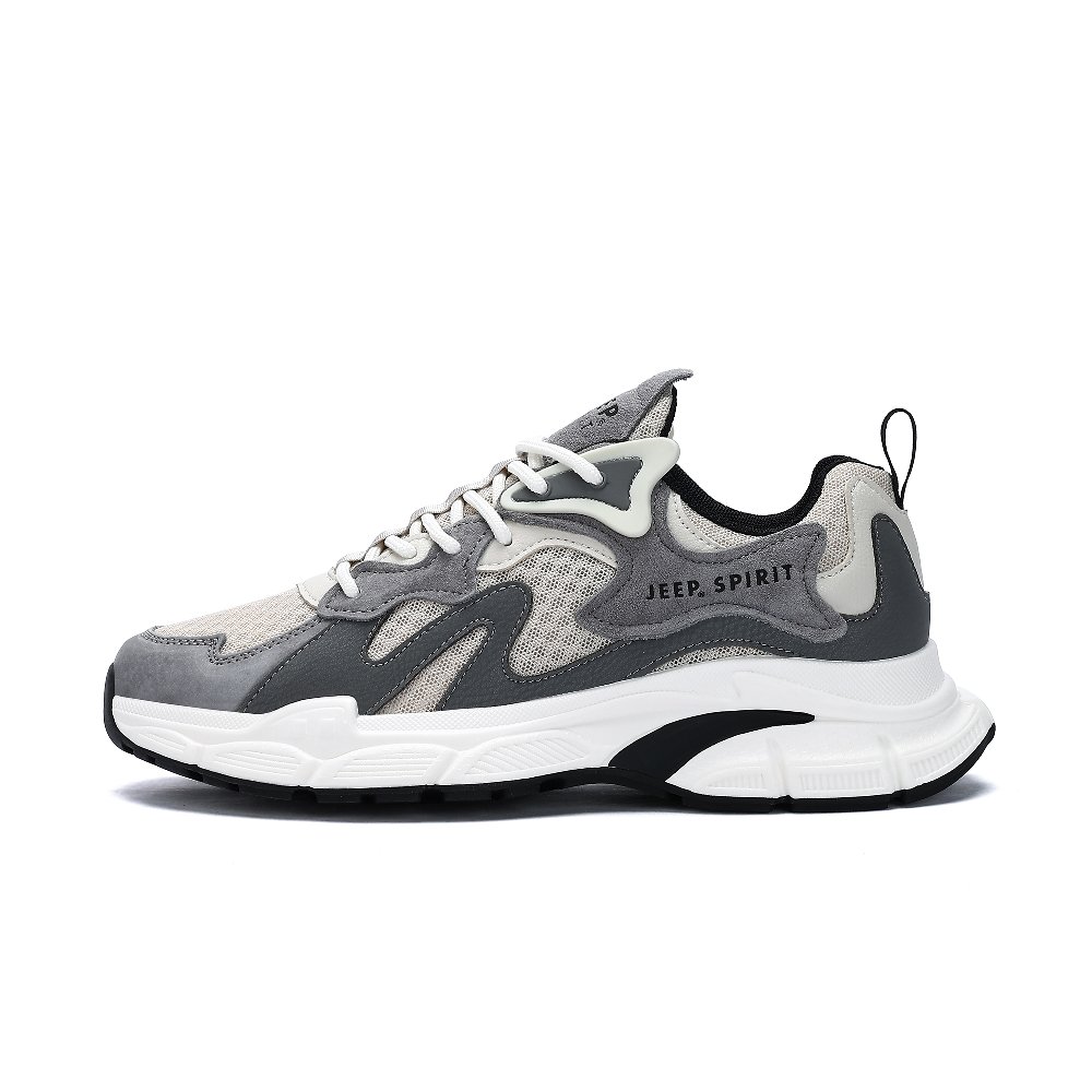 JEEP SPIRIT Low Top Outdoor Shoes Men's Time Gray