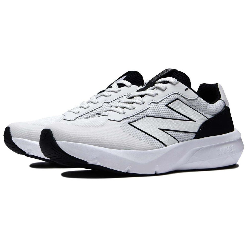 New Balance Low Top Running Shoes Unisex White Black