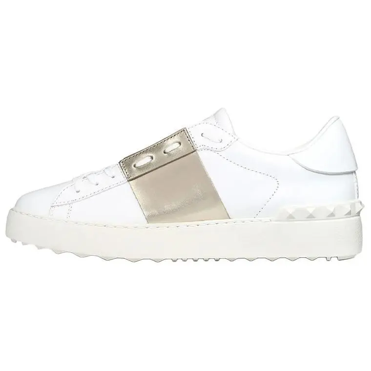 Valentino Open Low top Skateboard Shoes Women's White