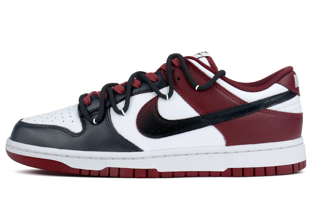 Nike Dunk Anti-Slip And Wear-Resistant Lightweight Low-Top Skateboard Shoes Men's Red Black