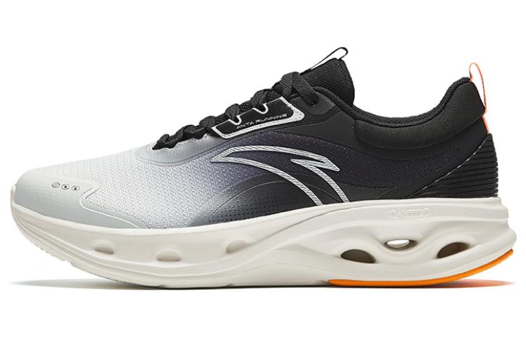Anta Abrasion Resistant Low Top Running Shoes Men's Black Gray