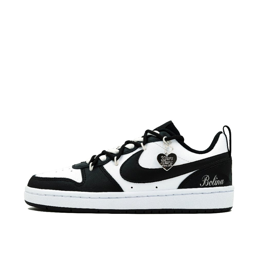 Nike Court Borough Whale Heart Ink Star Slip-Resistant Water-Resistant And Wear-Resistant Low-Top Skateboard Shoes GS