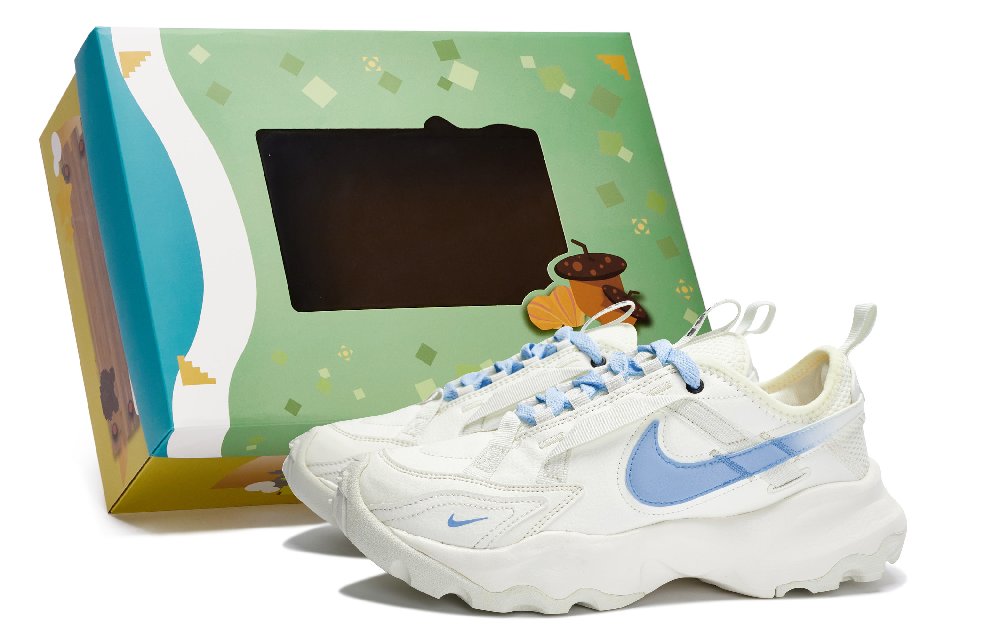 Nike TC 7900 Anti-Slip Wear-Resistant Low-Top Casual Shoes Women's Sail White Blue