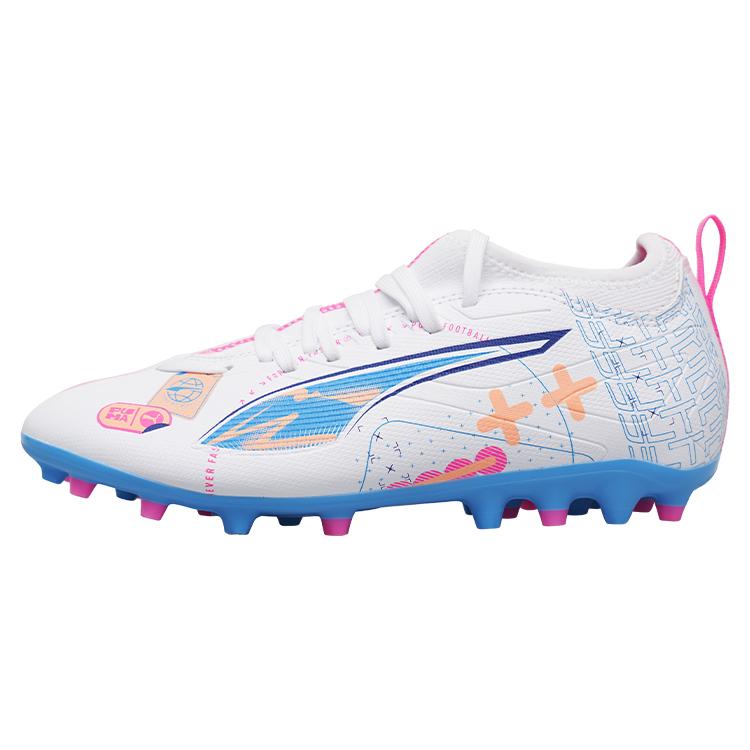 PUMA Ultra 5 Collection Soccer Shoes Unisex Low Top White/Pink