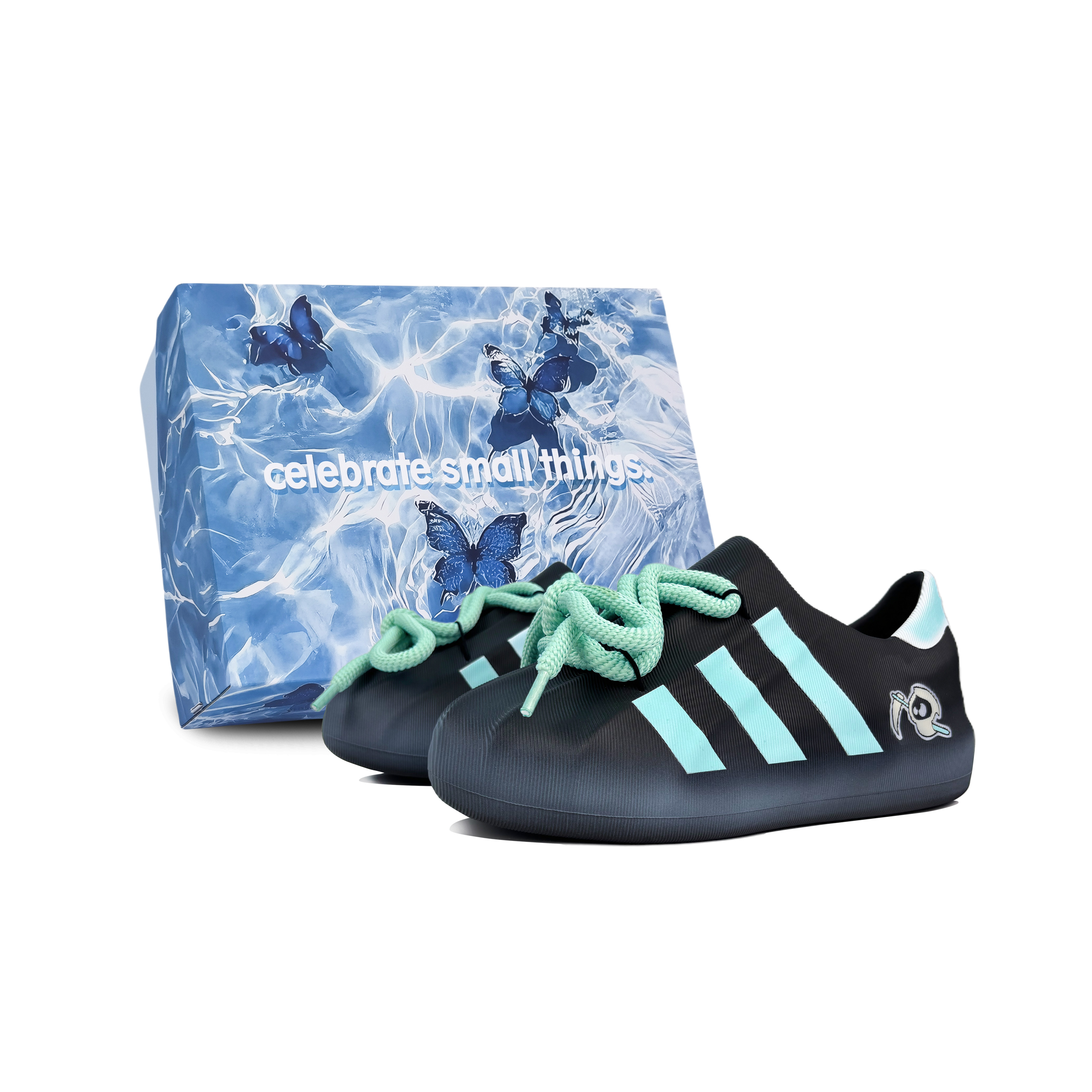 Adidas Originals AdiFOM Superstar Non slip Lightweight Low Top Casual Shoes Unisex Black Blue