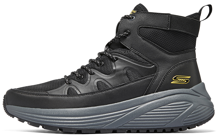 Skechers Bob's Abrasion Resistant Mid Top Outdoor Shoes Men's Black