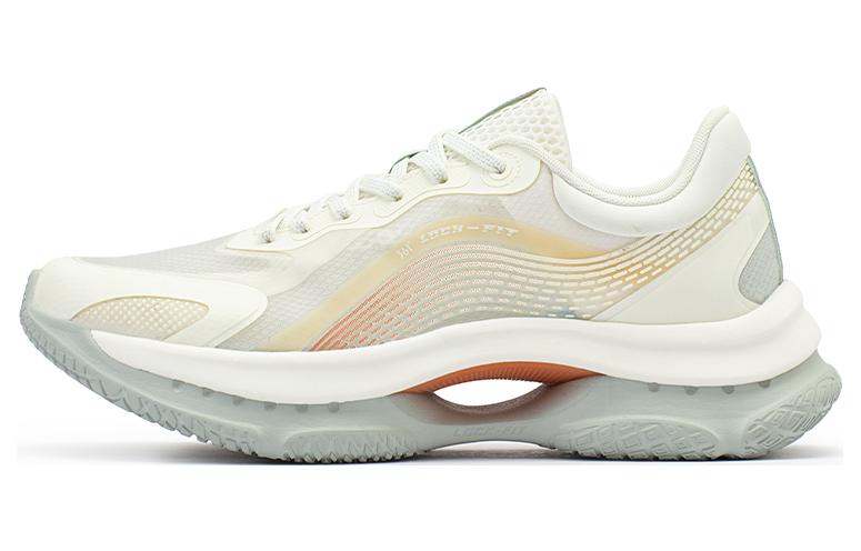 361° Anti-Slip And Wear-Resistant Breathable Low-Top Running Shoes Men's White Yellow Green