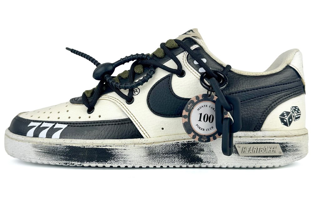 Nike Court Vision 1 Skateboard Shoes Women's Low-Top Ecru