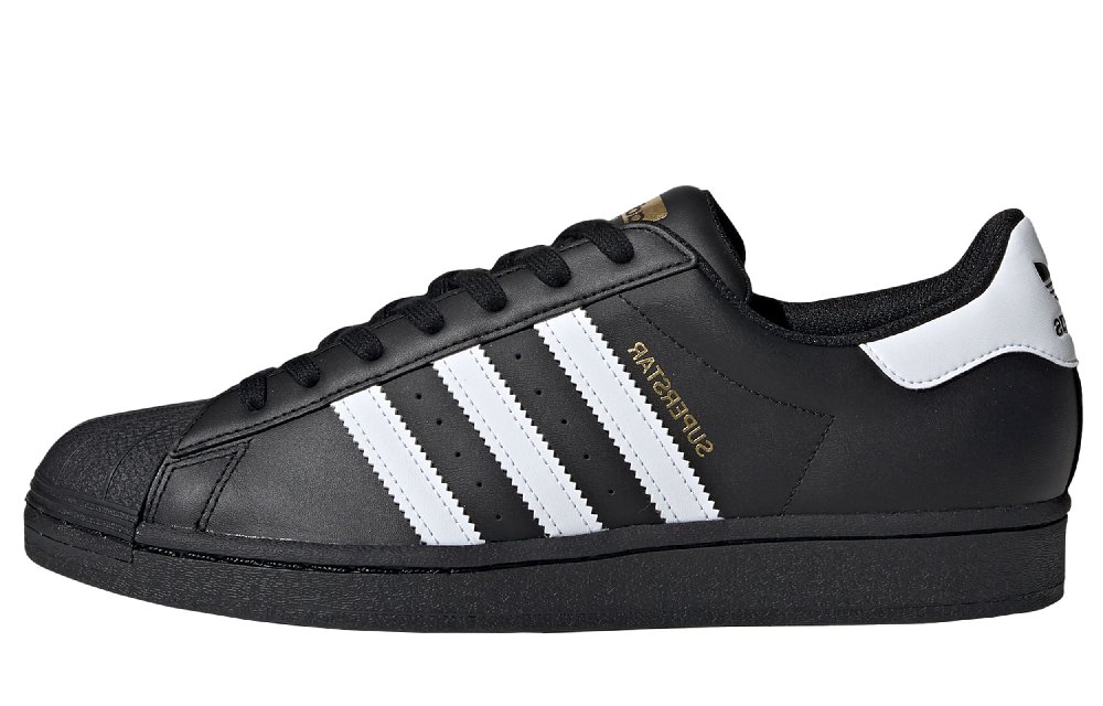 Adidas Originals Superstar Skateboard Shoes Unisex Low-Top Black/Beige
