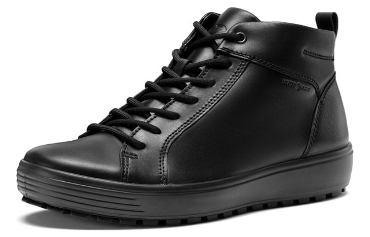 Ecco Soft And Cool Size 7 High Top Skateboard Shoes Men's Black