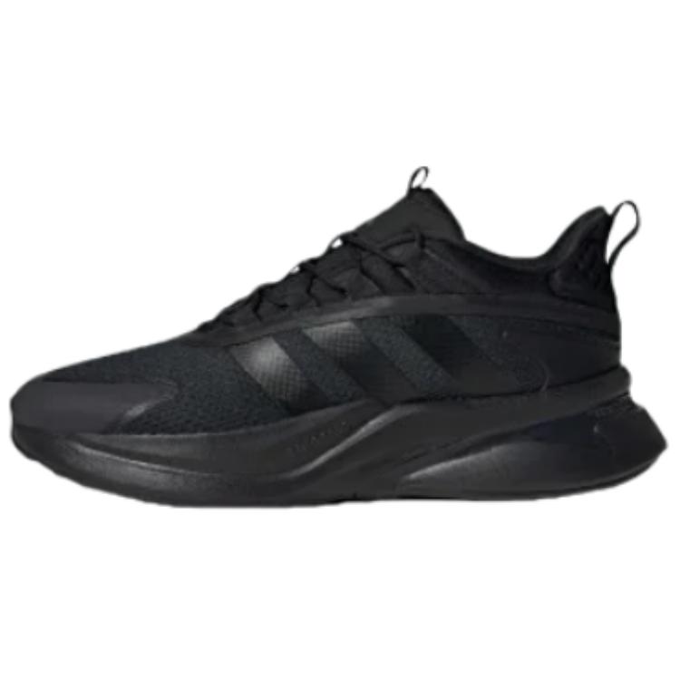 Adidas AlphaBounce Anti-Slip Wear-Resistant Low-Top Casual Shoes Men's Black