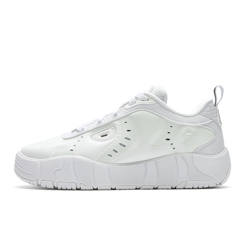 FILA MELT Wear-Resistant Low-Top Skateboard Shoes Women's White Gray