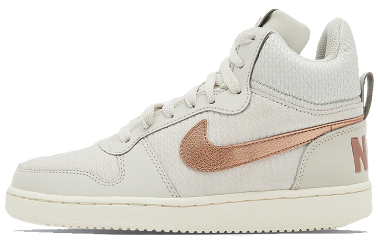 Nike Court Borough Mid Premium Light Bone Metallic Red Bronze Women's