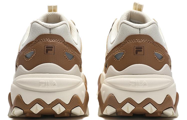FILA Oakmont 2 European Style Cushioning Anti-Slip And Wear-Resistant Coverage Low-Top Casual Shoes Women's White Brown