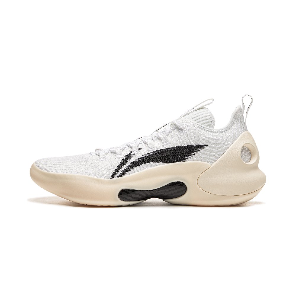 LiNing Charming Ultra Low Anti Slip Wear Resistant Low Top Basketball Shoes Men's White Black