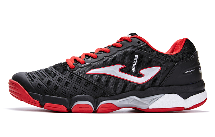 Joma Training Series Homer Slip Resistant, Abrasion Resistant, Breathable Low Top Training Shoes Men's Black Red