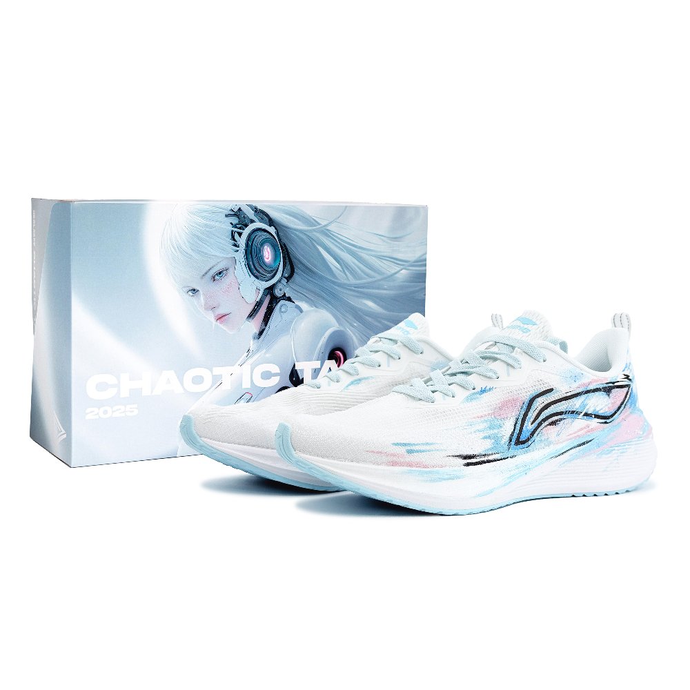 LiNing Wuyue Cushioning And Breathable Low Top Casual Running Shoes Men's Light Blue
