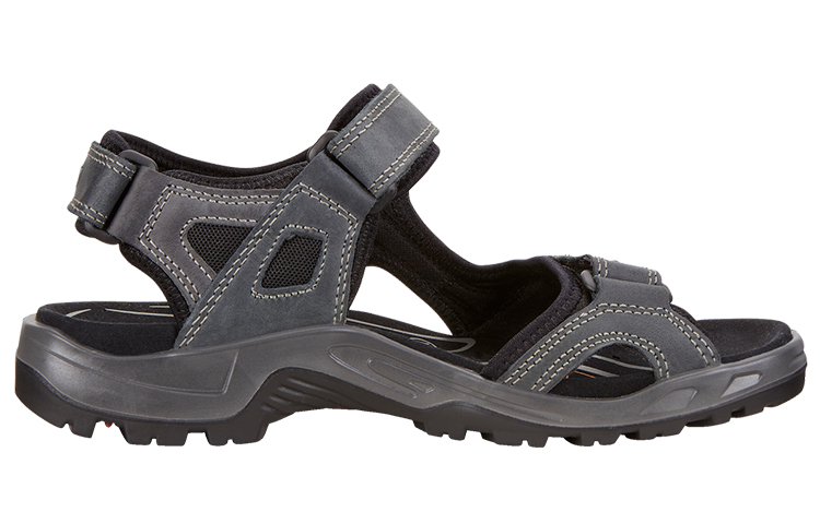 Ecco Yucatan Beach Sandals Men's Gray Blue