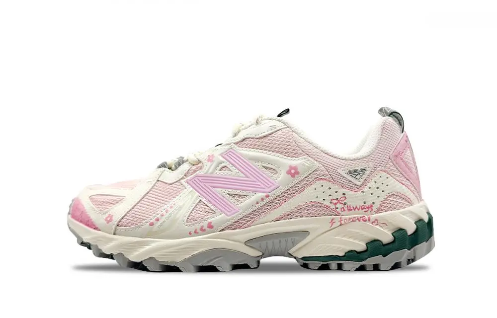 New Balance 610T Abrasion Resistant Low Top Hiking Shoes Unisex Pink White