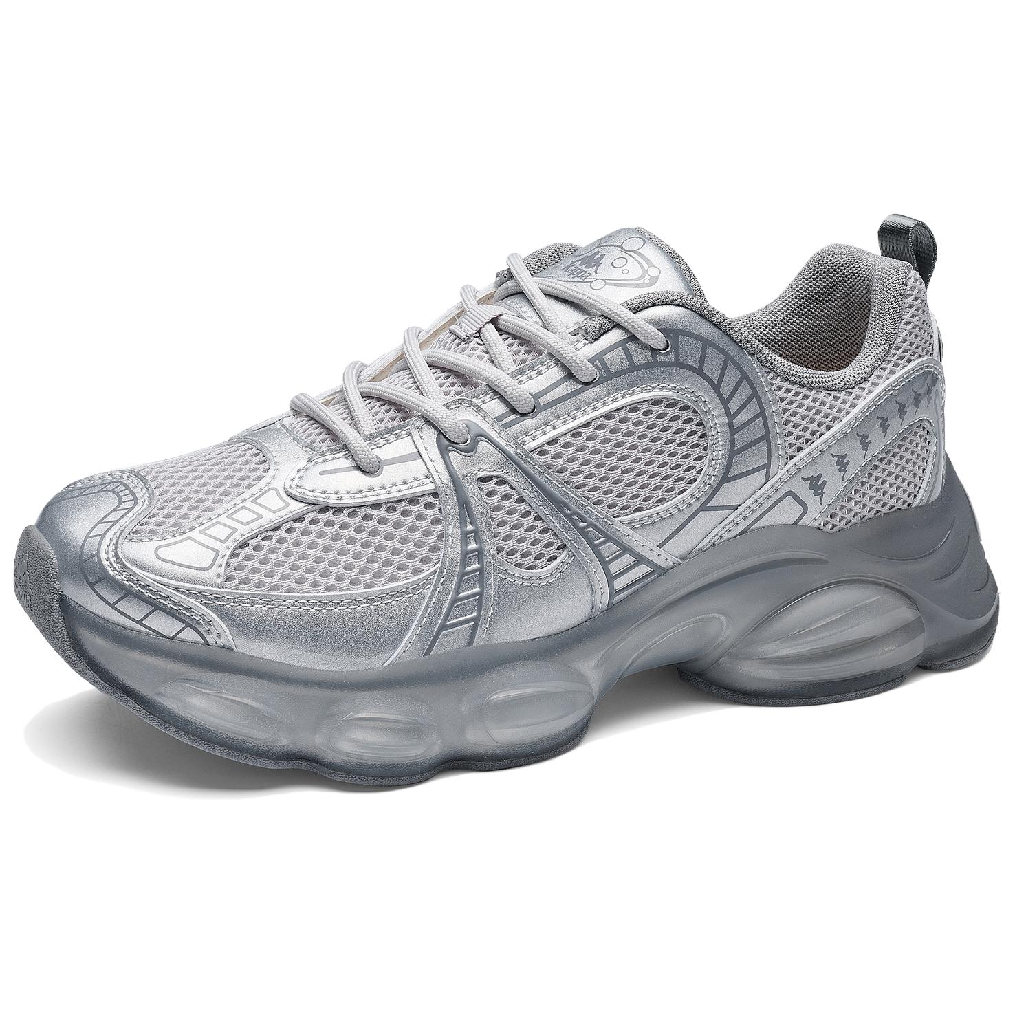 Kappa SERIES Abrasion Resistant Rebound Low Top Running Shoes Unisex Silver купить в интернет-магазине Yoocart с быстрой доставкой по России.