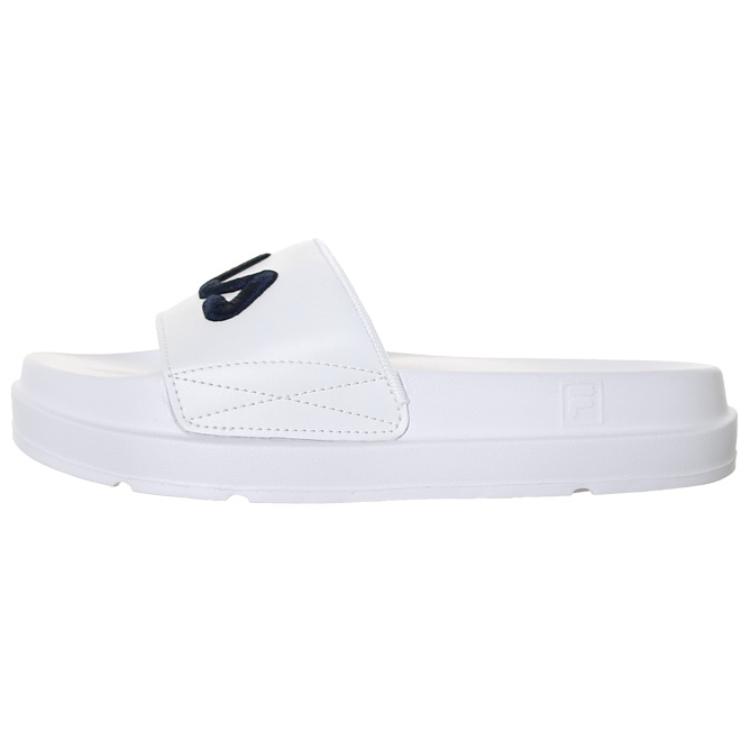 FILA DRIFTER Slip-Resistant Odor-Resistant Slide Slippers Unisex White