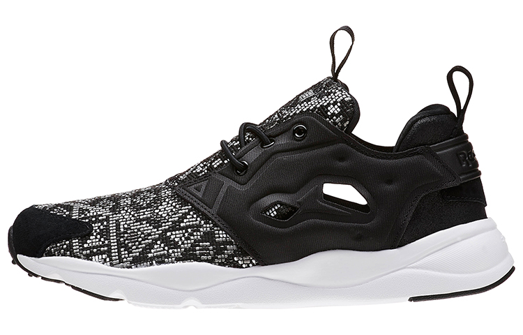 Reebok Furylite Gt Running Shoes Black/White/Grey Women's
