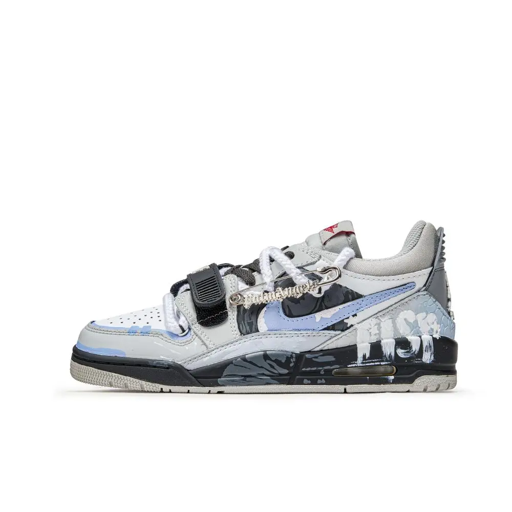 Jordan Legacy 312 Vintage Basketball Shoes Women's Low top Blue/White