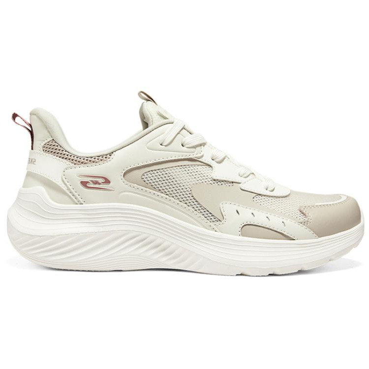 Skechers BOBS SQUAD WAVES Low Top Casual Shoes Men's White