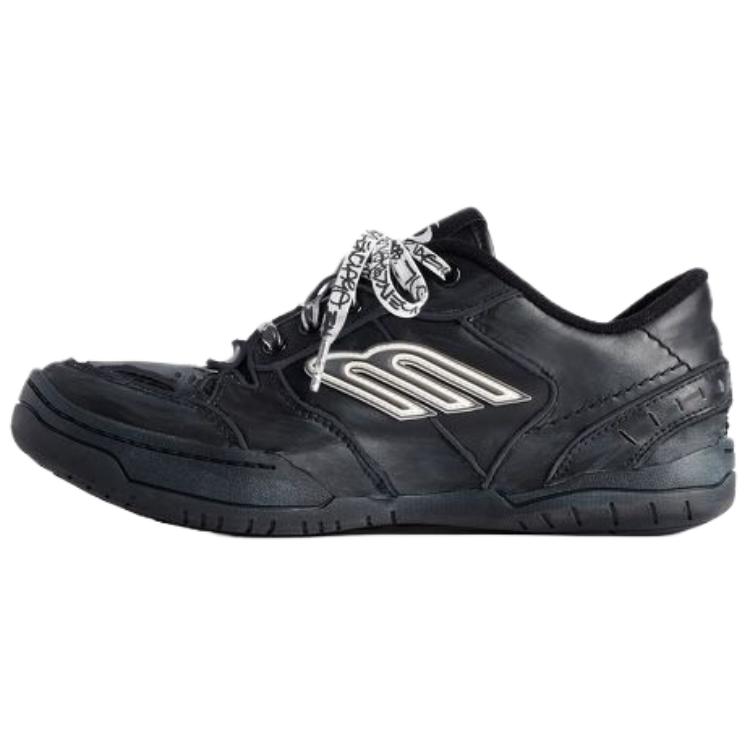 Balenciaga Hamptons Worn Out Low top Casual Shoes Women's Black