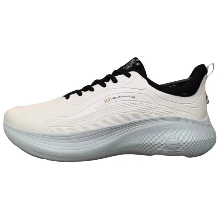 361° Abrasion Resistant Slip Resistant Low Top Casual Running Shoes Men's White