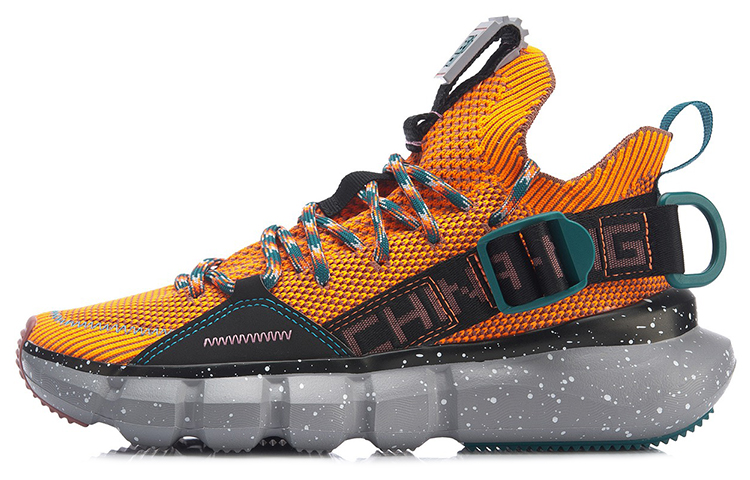LiNing Essence 2.3 Cushioning Anti-Slip And Wear-Resistant Low-Top Casual Shoes Women's Neon Radiant Orange