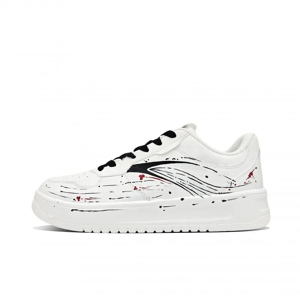 Anta Relaxed Cushioning, Wear Resistant Low top Skateboard Shoes Men's White