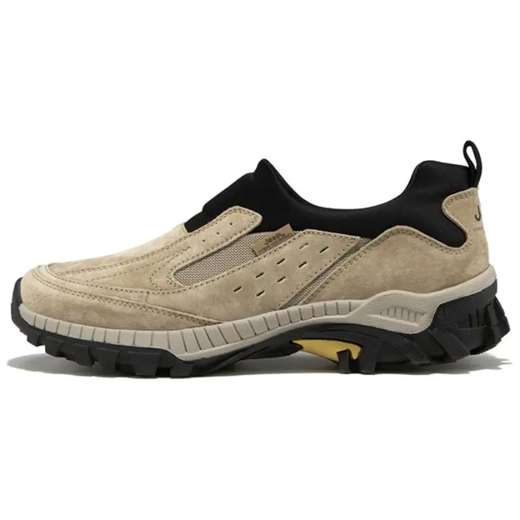 Jeep Wear-Resistant Low-Top Trekking Shoes Men's Khaki