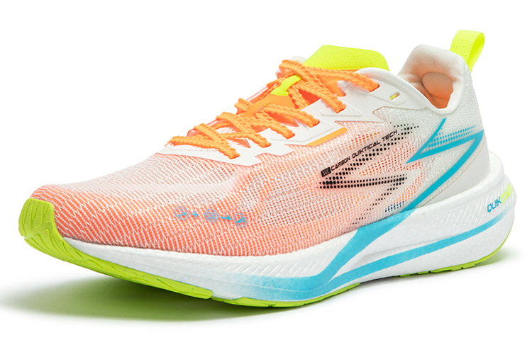 361° CQT Eco Shimmery Low Top Running Shoes Men's White Orange