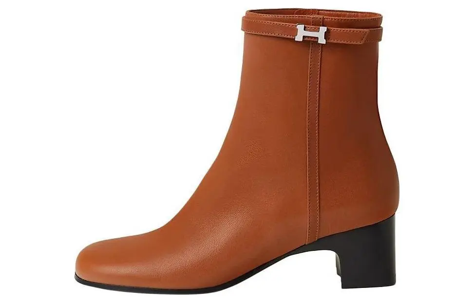 HERMES Imperial Ankle Boots 5cm Women's Brown